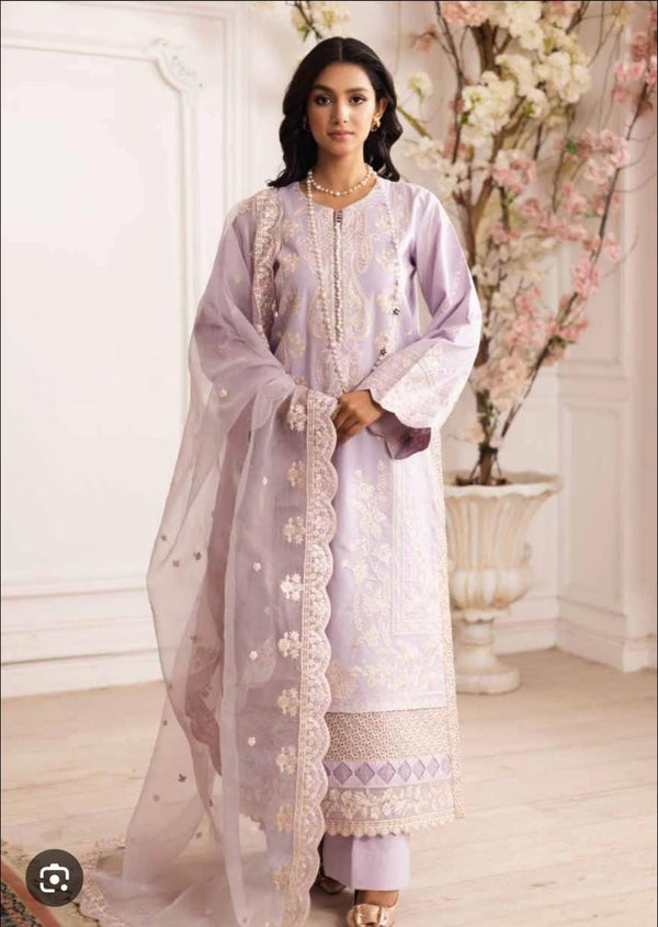 Embroided Lawn Dress 3 PIECE | FS-50097