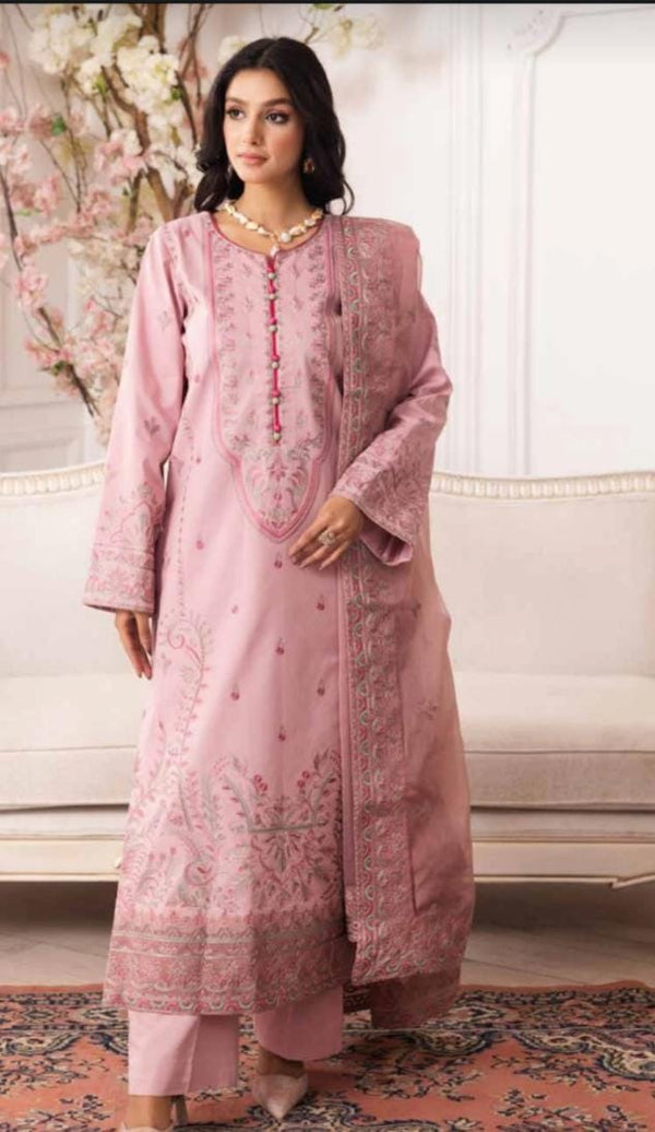 Embroided Lawn Dress 3 PIECE | FS-50102