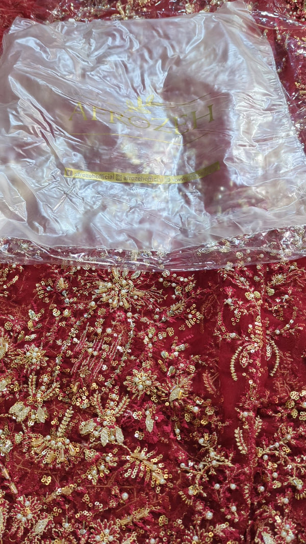 Afrozeh Red maxi Vl467