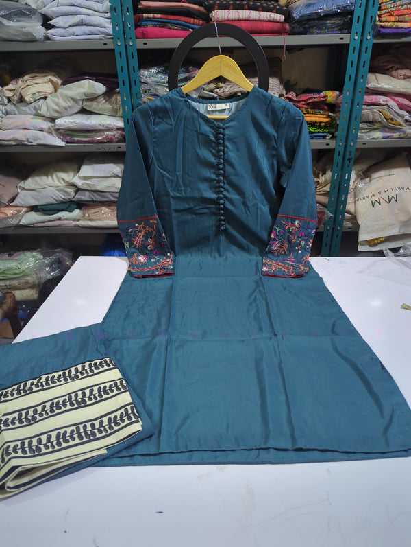 Afrozeh Silk Cord set