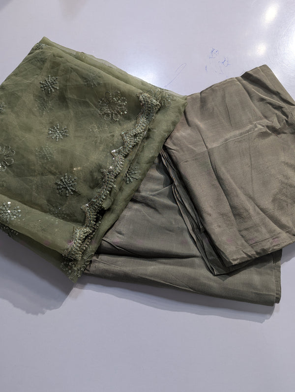 Baroque Silk 3pcs with Organza Dupatta 921