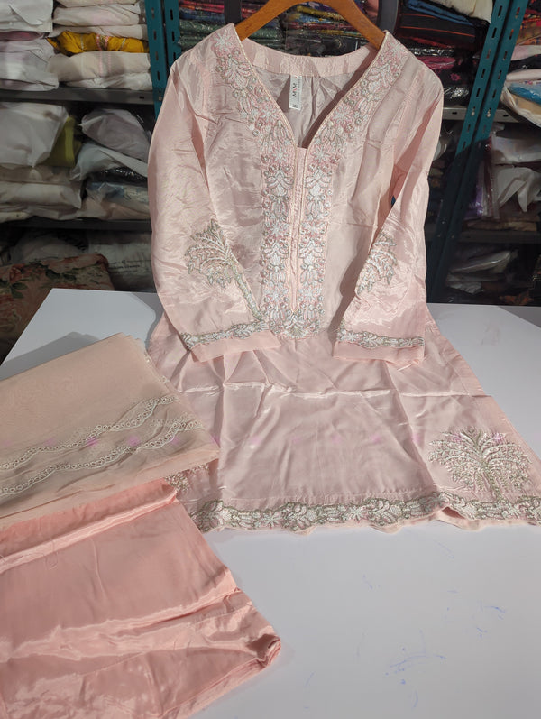 MnM silk 3pc organza Dupatta 1110
