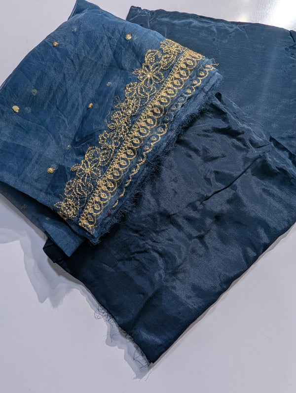Baroque Silk 3pcs with Organza Dupatta 578