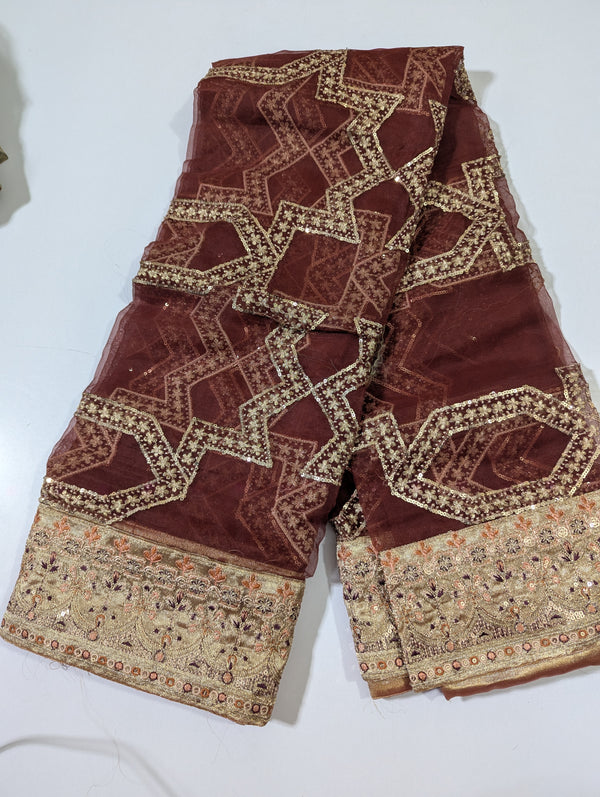 MnM ready to wear organza Dupatta 1298