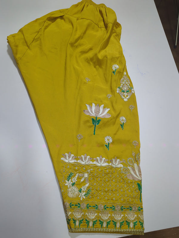 MnM silk embroidered Trouser 14721