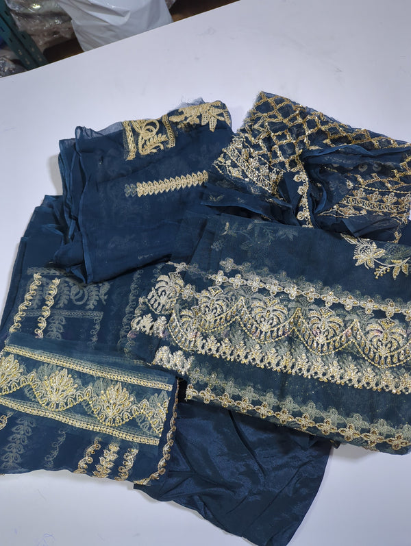 Afrozeh unstitched maxi Deal 3