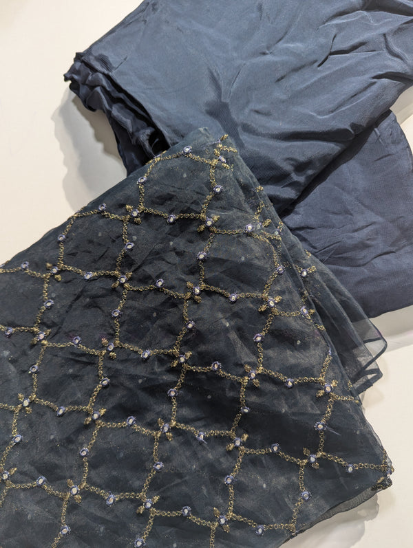 Baroque Silk 3pcs with Organza Dupatta