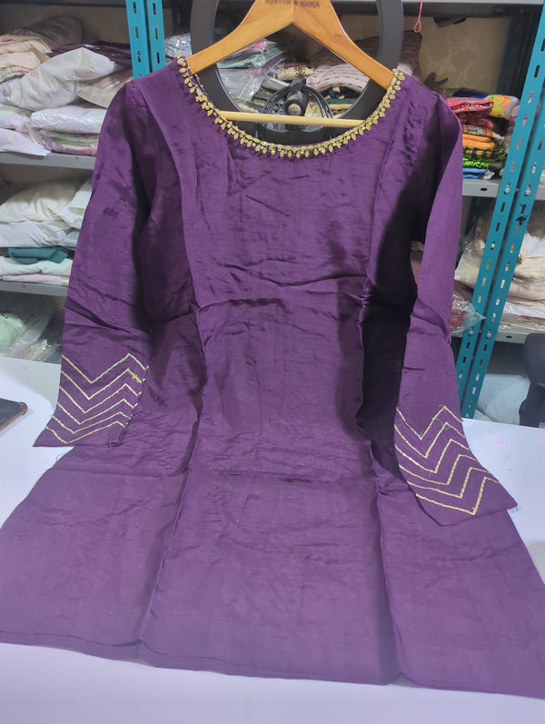 Afrozeh Silk handwork Shirt