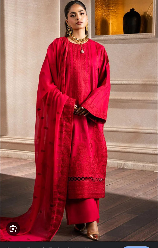 MnM lawn with Chiffon Dupatta 034