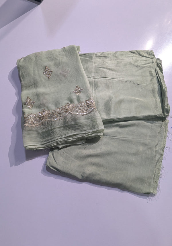 Baroque Silk 3pcs with Chiffon Dupatta 467