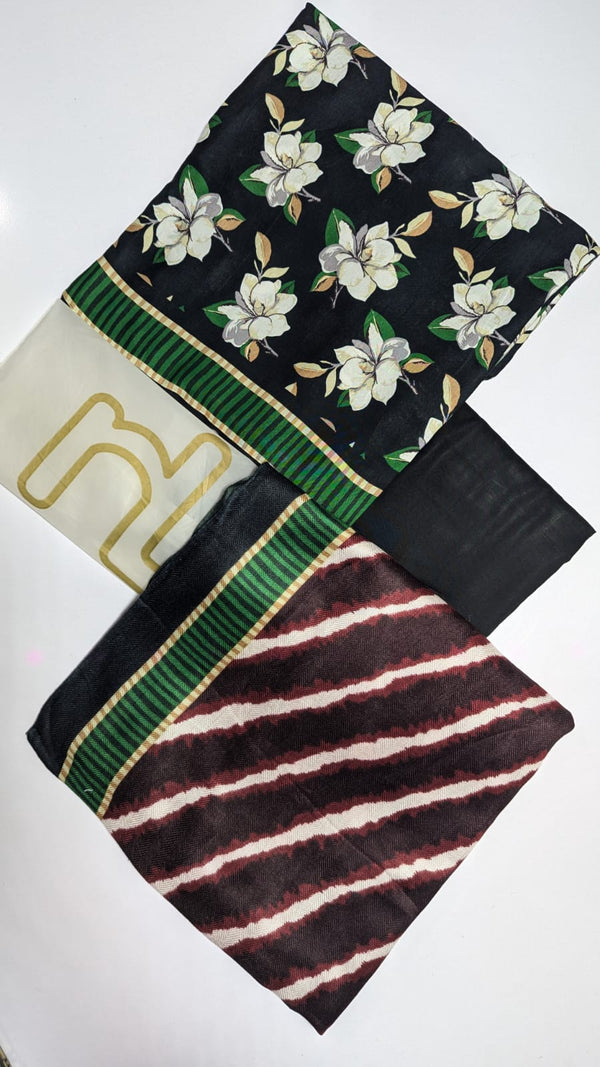 Nishat 3pc linen with pashmina shawl
